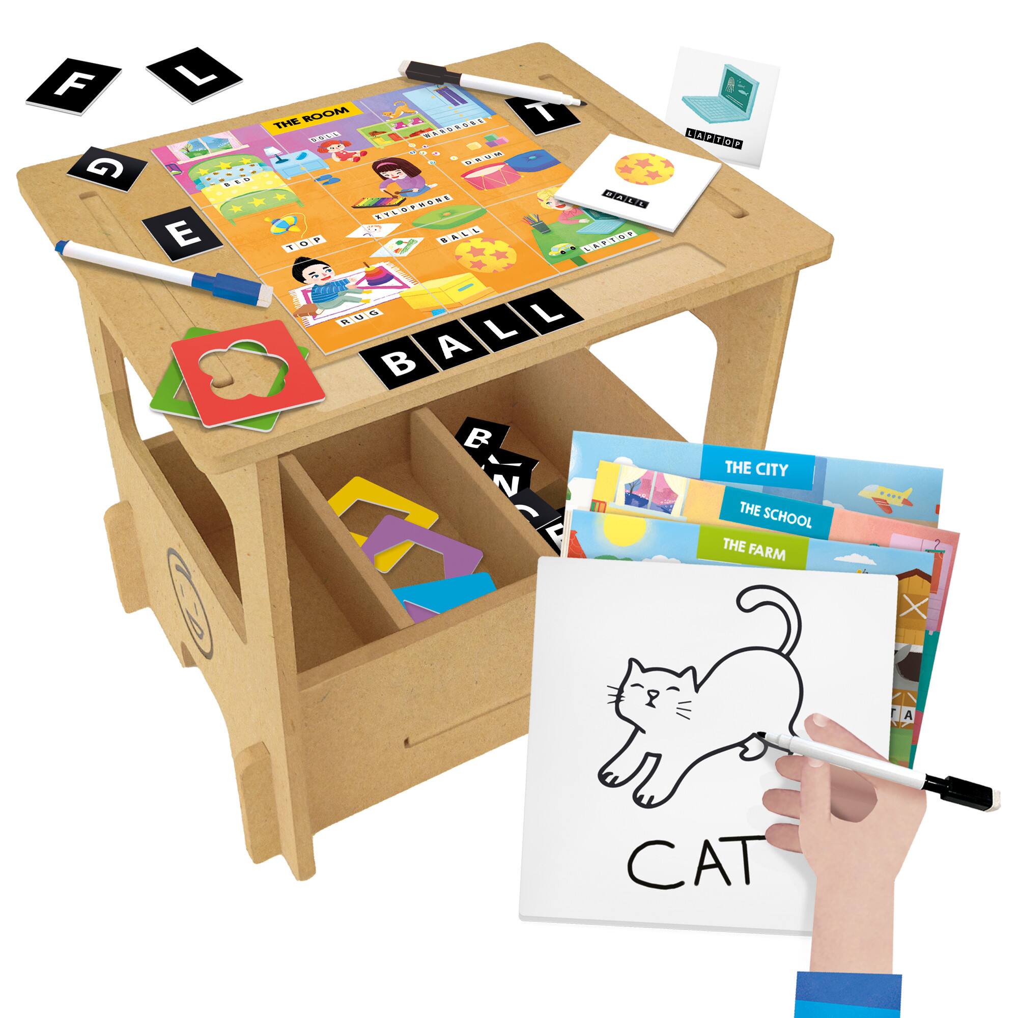 Headu Wooden Desk Writing School Set
